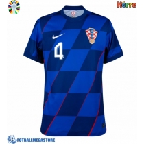 Fotballdrakt Herre Kroatia Josko Gvardiol #4 Bortedrakt EM 2024 Kortermet